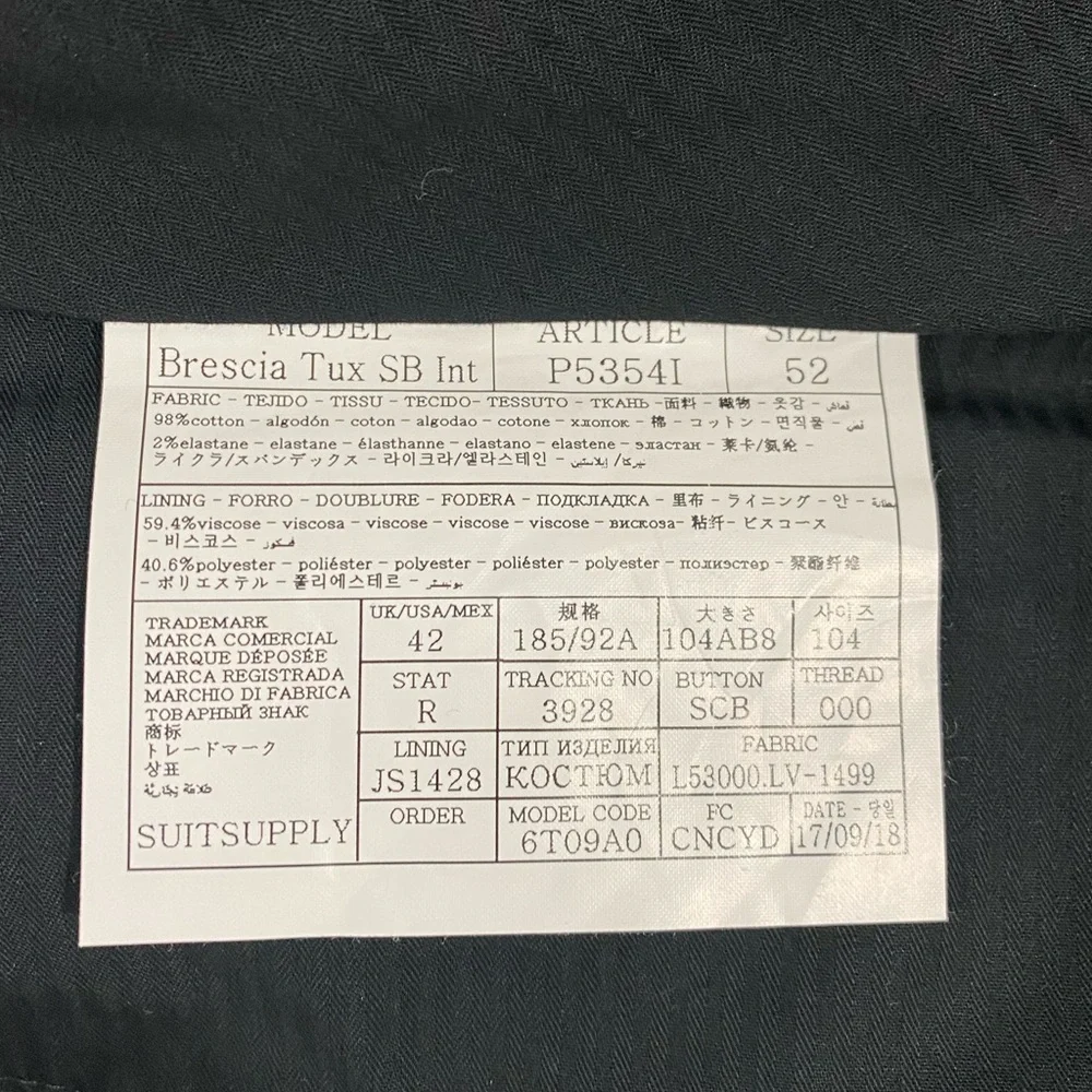 Suitsupply brescia tux